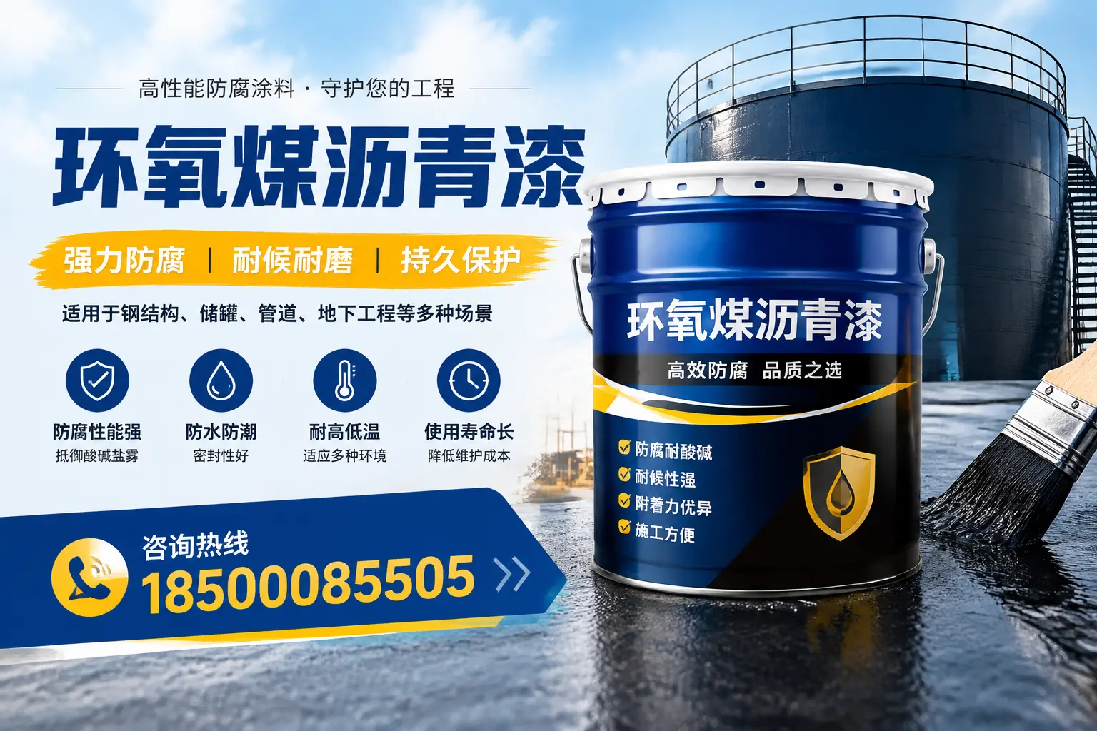 环氧煤沥青漆在工业中的应用,桂林企业的选择